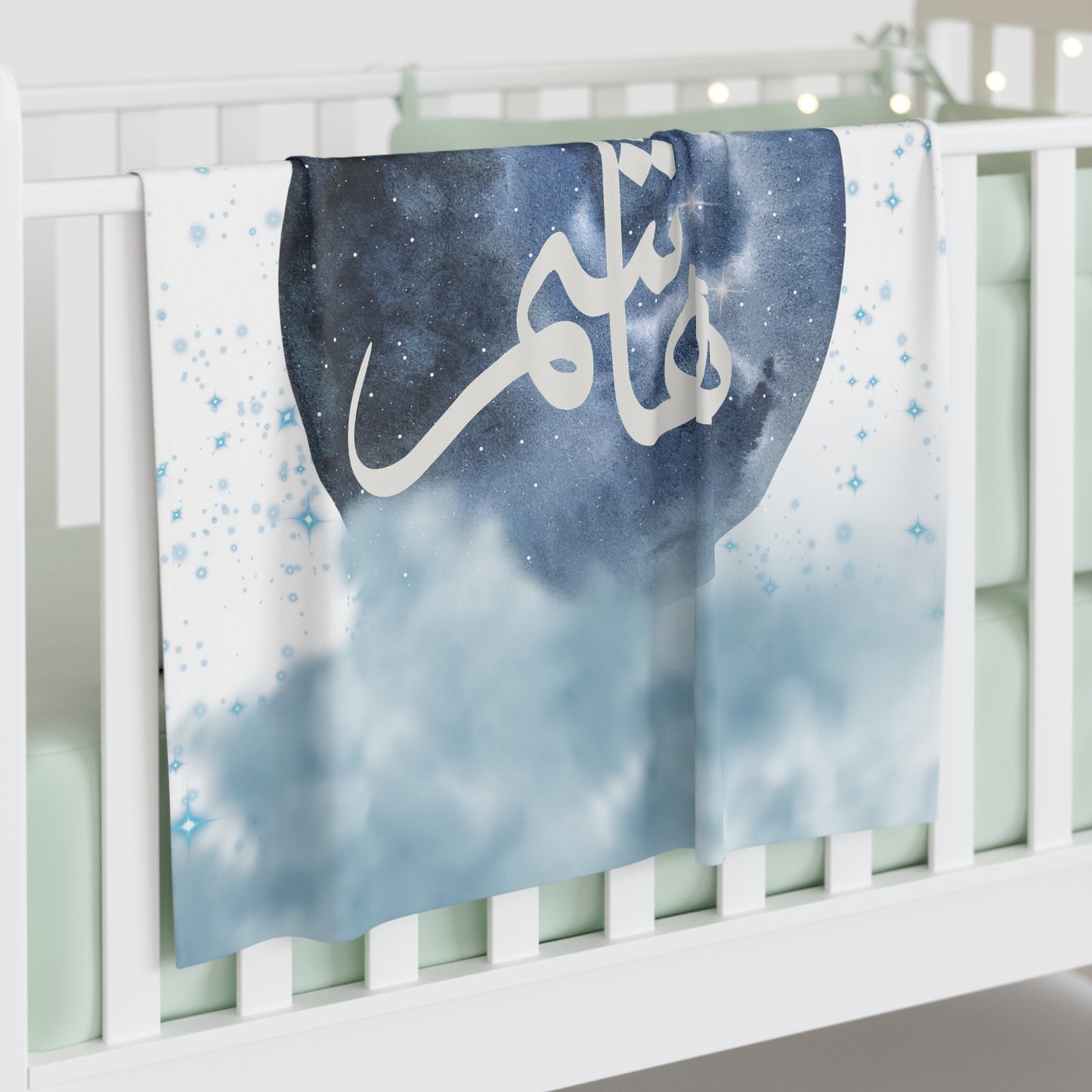 Custom Name Baby boy Swaddle Blanket