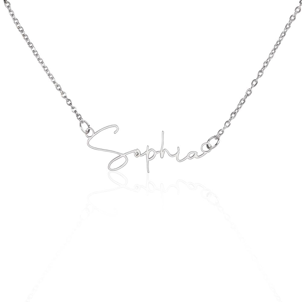 Personalized Signature Name Necklace - luxuryblueprints -Jewelry