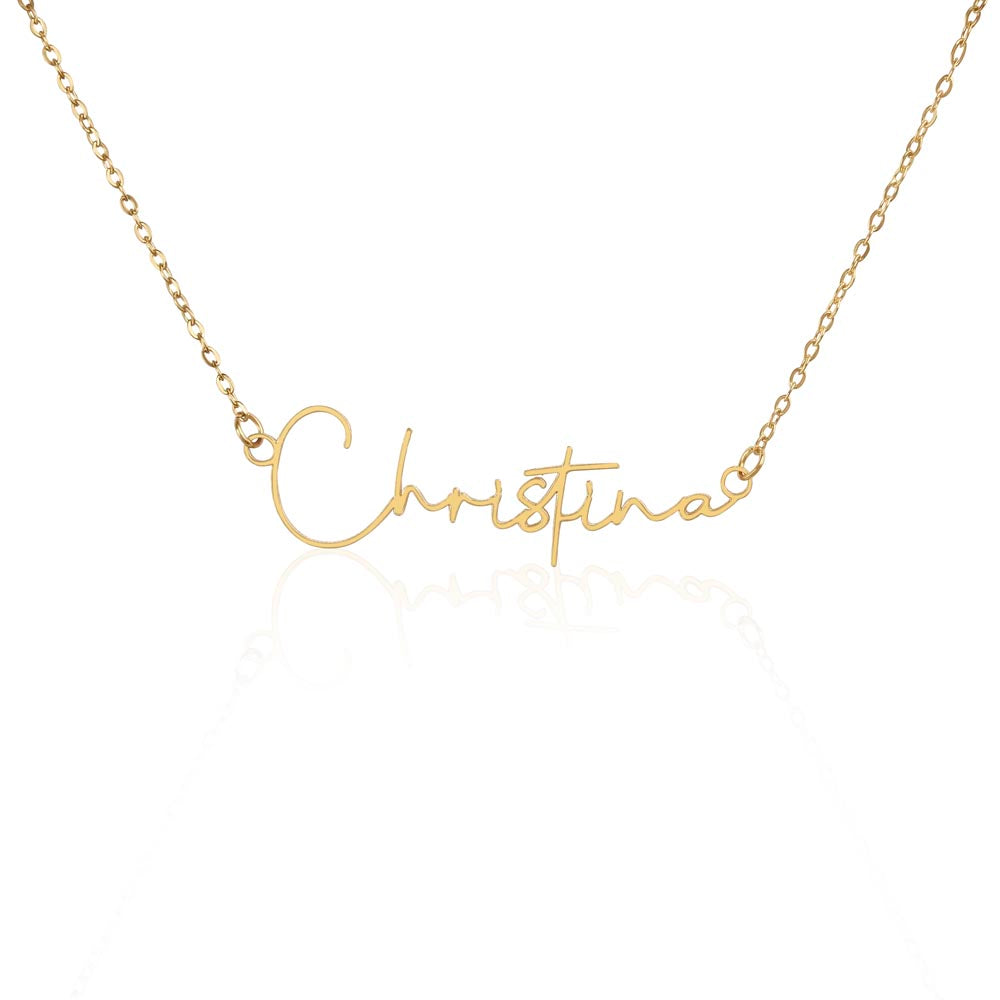 Personalized Signature Name Necklace - luxuryblueprints -Jewelry