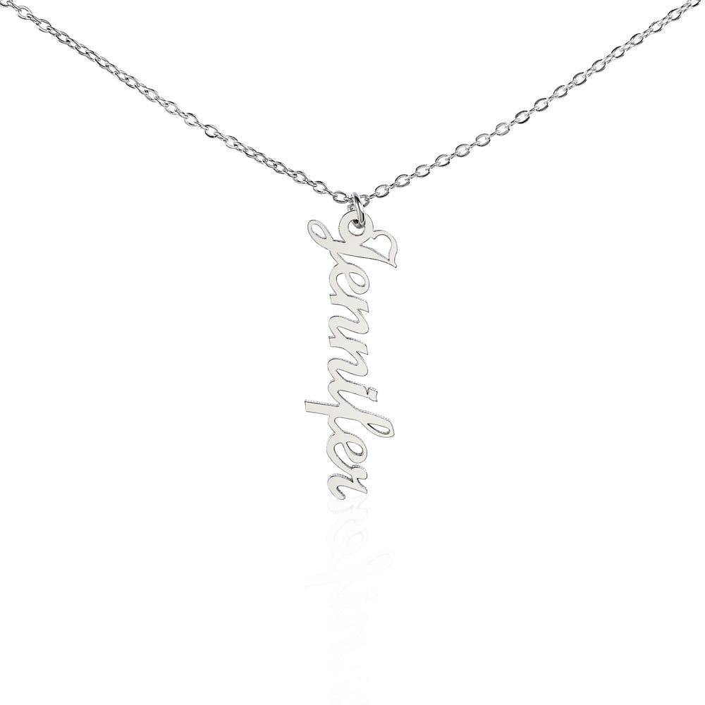 Personalized Vertical Name Necklace - luxuryblueprints -Jewelry