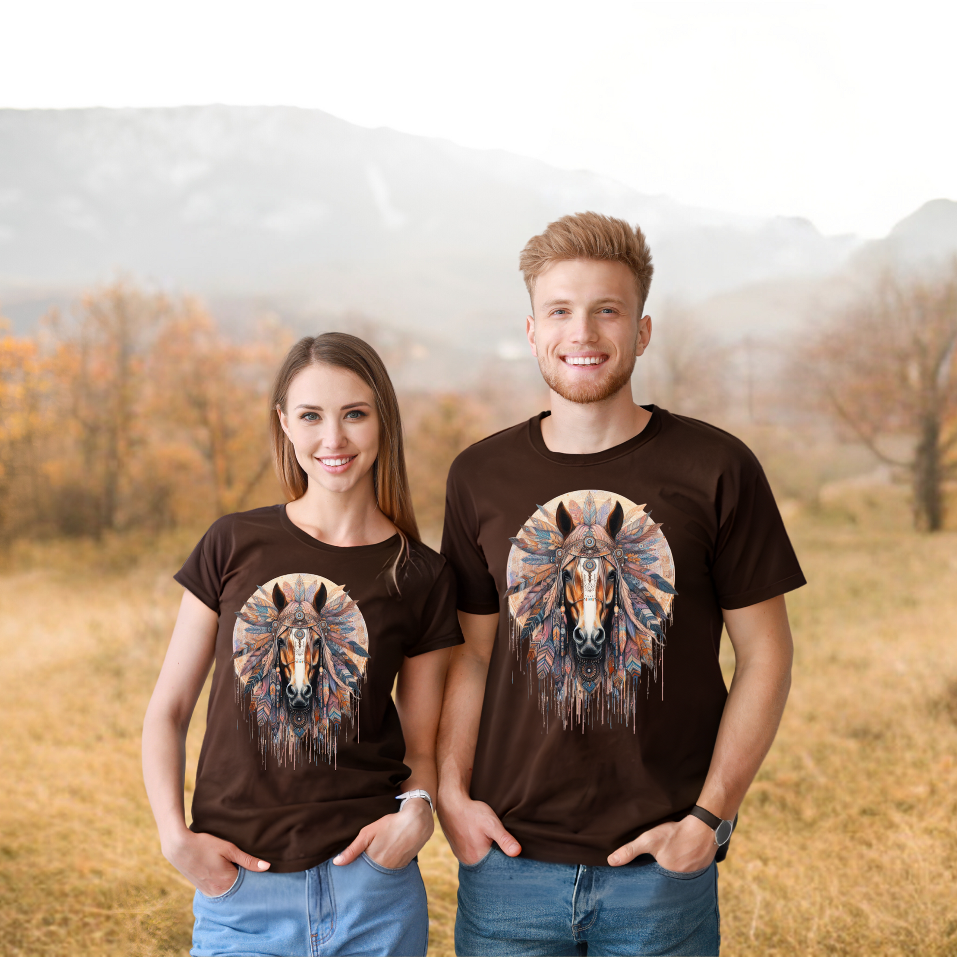 bohemian horse unisex T-shirt